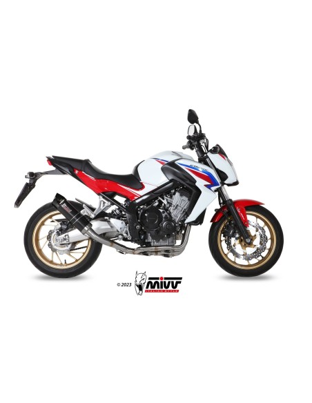 escape completo mivv 4x2x1 gp carbon con tapa carbono honda cb 650 f 2014 18 h 055 l2sc