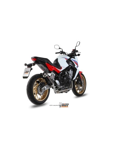 escape completo mivv 4x2x1 gp black honda cb 650 f 2014 18 h 055 lxb