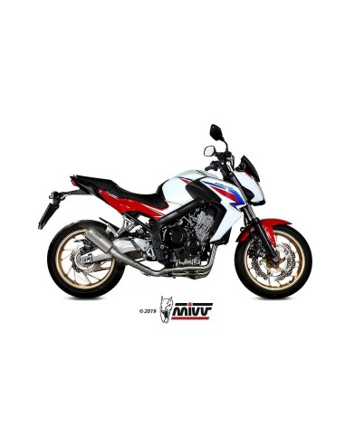 escape completo mivv 4x2x1 mk3 st steel honda cb 650 f 2014 18 h 055 sm3x