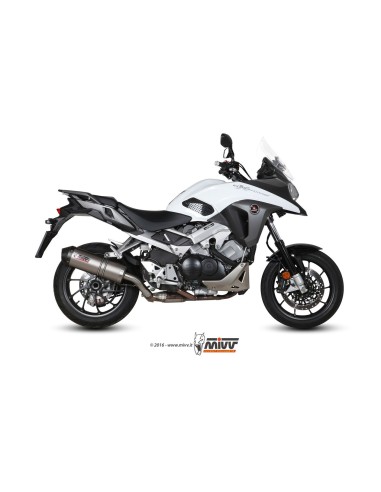 silencioso mivv oval titan c tapa carbono honda crossrunner2015 20 h 058 lnc