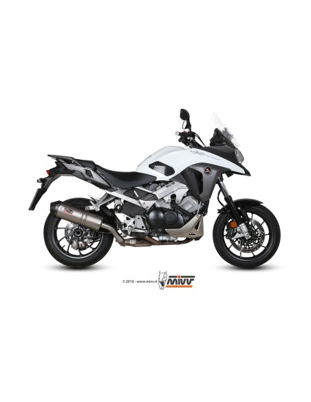 silencioso mivv oval titan c tapa carbono honda crossrunner2015 20 h 058 lnc