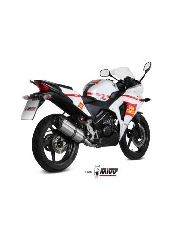 escape completo mivv 1x1 suono st steel con tapa carbono honda cbr 125 r 2011 16 h 060 l7