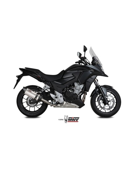 silencioso mivv suono st acero carbono honda cb 500 x 2016 h 061 l7