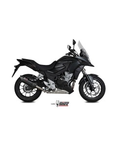 silencioso mivv suono acero negro carbon honda cb 500 x 2016 h 061 l9