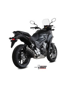 silencioso mivv suono acero negro carbon honda cb 500 x 2016 h 061 l9 2