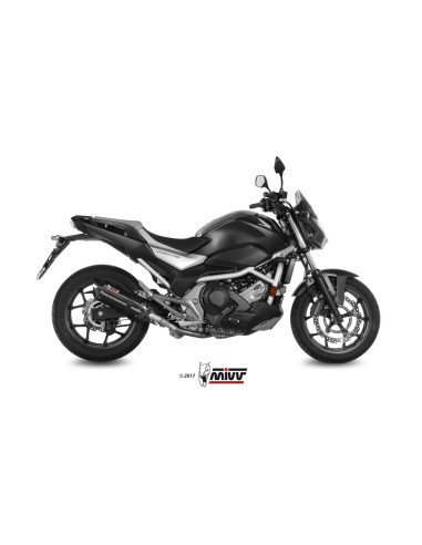silencioso mivv suono acero negro carbon honda integra750 2016 20 nc 750 s x 2016 22