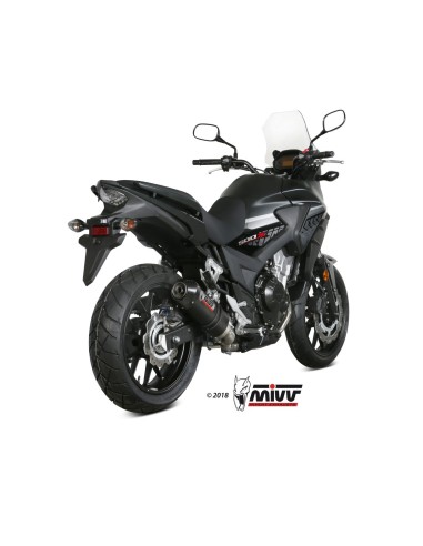 silencioso mivv oval carbono c tapa carbono honda cb 500 x 2017 20 h 067 l3c