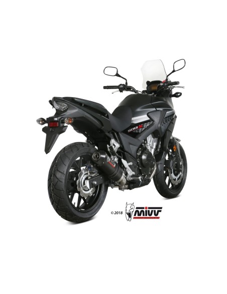 silencioso mivv oval carbono c tapa carbono honda cb 500 x 2017 20 h 067 l3c