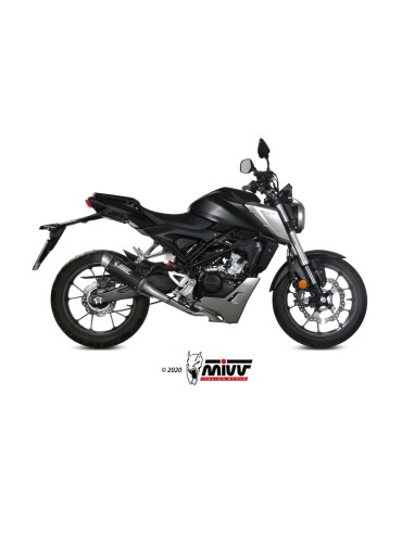 escape completo mivv 1x1 gp pro carbono honda cb 125 r 2018 20 h 074 l2p