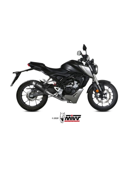 escape completo mivv 1x1 gp pro carbono honda cb 125 r 2018 20 h 074 l2p