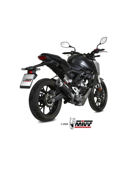 escape completo mivv 1x1 gp pro carbono honda cb 125 r 2018 20 h 074 l2p