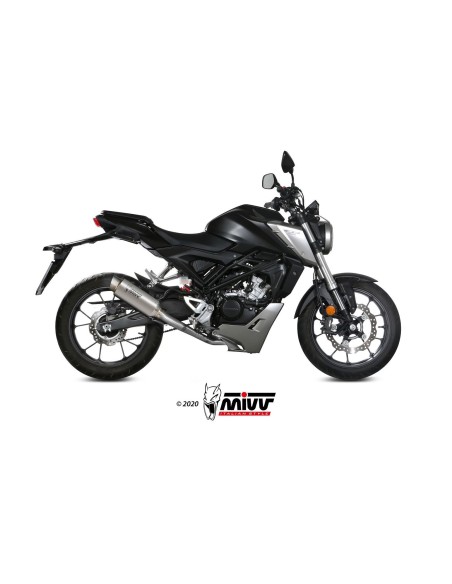 escape completo mivv 1x1 gp pro titan honda cb 125 r 2018 20 h 074 l6p