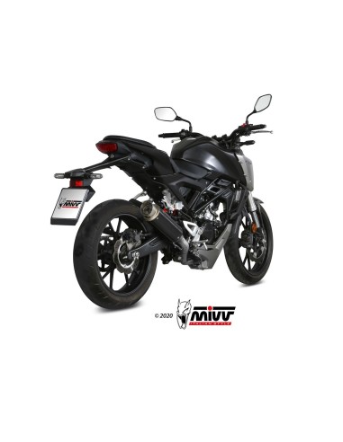 escape completo mivv 1x1 gp pro black honda cb 125 r 2018 20 h 074 lxbp