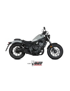 silencioso mivv hr 1 black con tapa en carbono honda cmx 500 rebel 2022 24 h 091 lh1bc 2