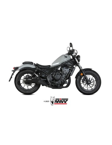 silencioso mivv hr 1 black con tapa en carbono larga honda cmx 500 rebel 2022 24