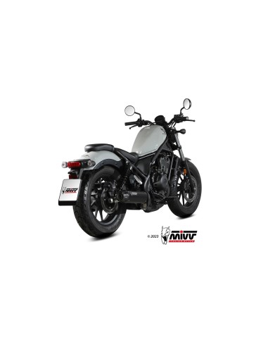 silencioso mivv hr 1 black con tapa en carbono larga honda cmx 500 rebel 2022 24