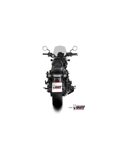 silencioso mivv hr 1 black con tapa en carbono honda cmx 1100 rebel 2022 24 h 092 lh1bc