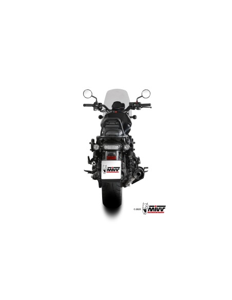 silencioso mivv hr 1 black con tapa en carbono honda cmx 1100 rebel 2022 24 h 092 lh1bc