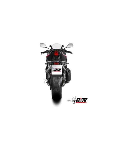 escape completo mivv 4x2x1 ak 1 black con tapa de carbono honda cb 650 r 2024 25 h 094 lzk
