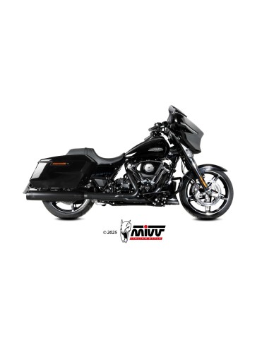 silenciosos mivv hr 1 negro harley davidson road glide king street 2017 26