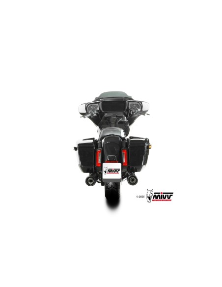 silenciosos mivv hr 1 negro harley davidson road glide king street 2017 26