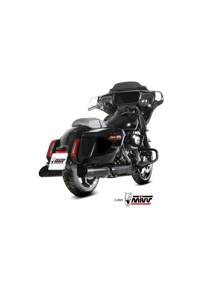 silenciosos mivv hr 1 black harley davidson road glide king street 2017 26