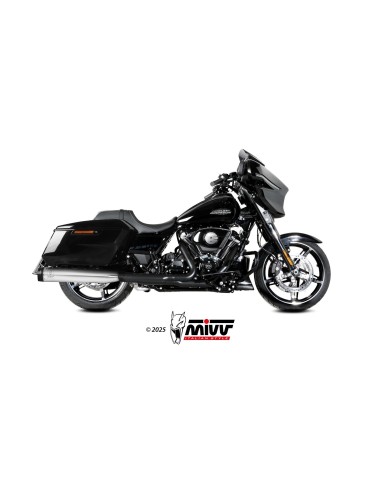 silenciosos mivv hr 1 acero harley davidson road glide king street 2017 26
