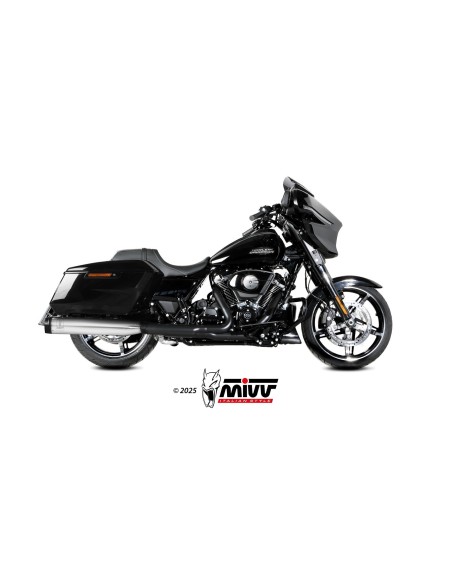 silenciosos mivv hr 1 acero harley davidson road glide king street 2017 26