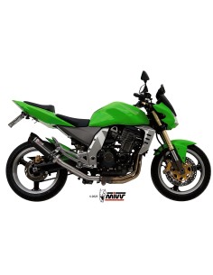 silenciosos mivvgp acero negro carbon kawasaki z1000 2003 06 k 010 lxbc