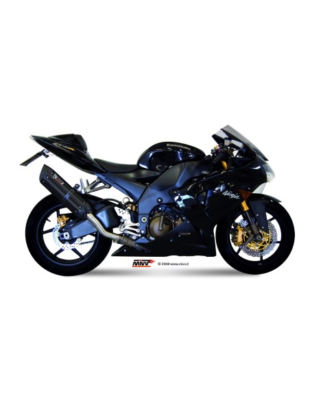 silencioso mivv suono acero negro carbon kawasaki zx 10 r 2004 05 k 012 l9