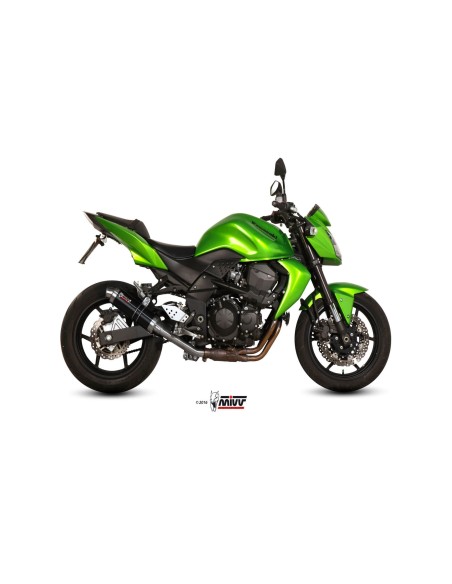 silencioso mivv gp black kawasaki z750 2007 14 k 018 lxb