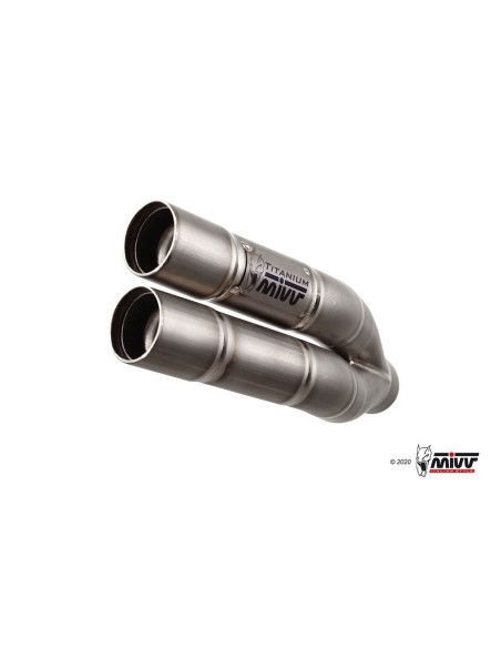 silencioso mivv double gun full titanium kawasaki z750 2007 14 k 018 sdg
