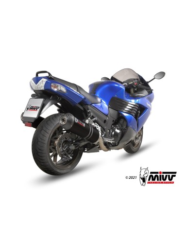 silenciosos mivvoval acero negro carbon kawasaki zzr 1400 2006 07 k 023 lvc