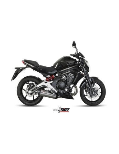 escape completo mivv 2x1 suono st steel con tapa carbono kawasaki er 6n f 2012 16