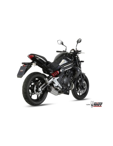 escape completo mivv 2x1 suono st steel con tapa carbono kawasaki er 6n f 2012 16