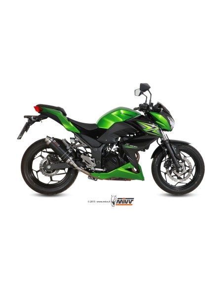 silencioso mivv gp carbon kawasaki ninja 300 2013 16 z300 2015 16 k 038 l2s