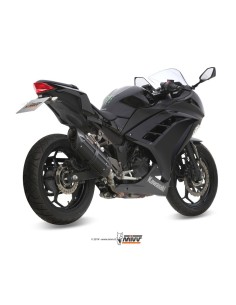 silencioso mivv suono acero negro carbon kawasaki ninja 300 2013 16 z300 2015 16 2