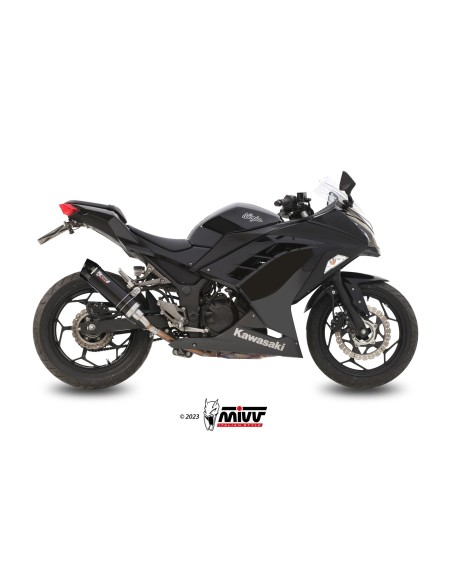 silencioso mivv gp acero negro carbon kawasaki ninja 300 2013 16 z300 2015 16 k 038 lxbc