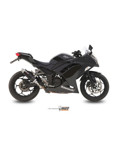 silencioso mivv gp black kawasaki ninja 300 2013 16 z300 2015 16 k 038 lxb
