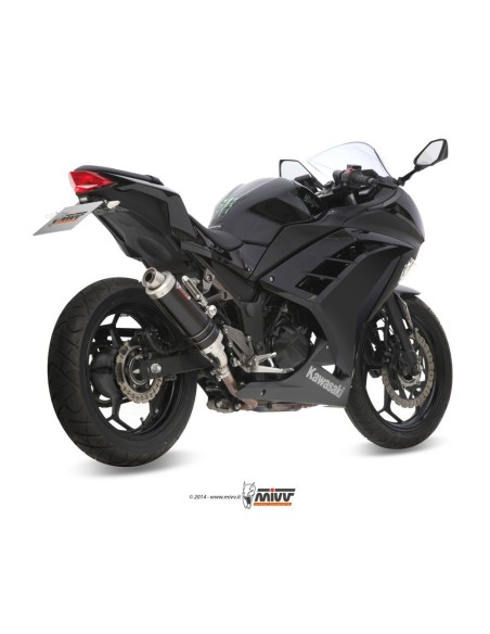 silencioso mivv gp black kawasaki ninja 300 2013 16 z300 2015 16 k 038 lxb