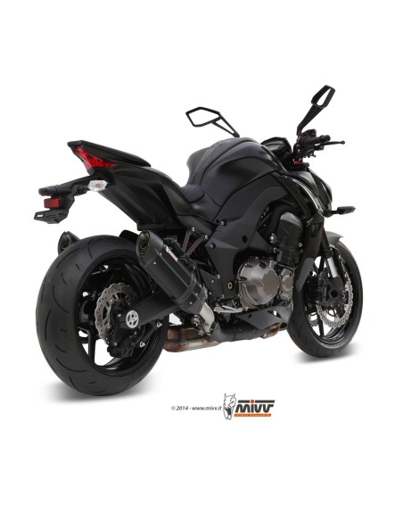 silenciosos mivv suono acero negro carbon kawasaki z1000 z1000 r edition 2014 20
