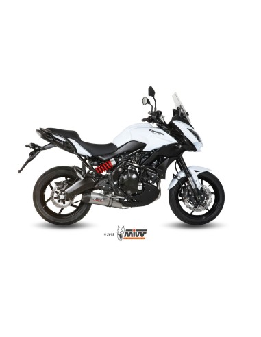 escape completo mivv 2x1 oval titan con tapa carbono kawasaki versys 650 2015 20 k 041 l4c