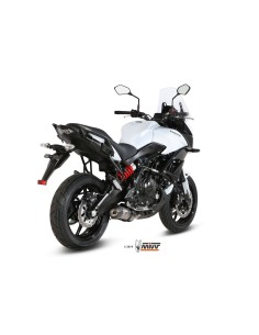 escape completo mivv 2x1 oval titan con tapa carbono kawasaki versys 650 2015 20 k 041 l4c 2