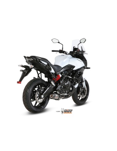 escape completo mivv 2x1 oval titan con tapa carbono kawasaki versys 650 2015 20 k 041 l4c
