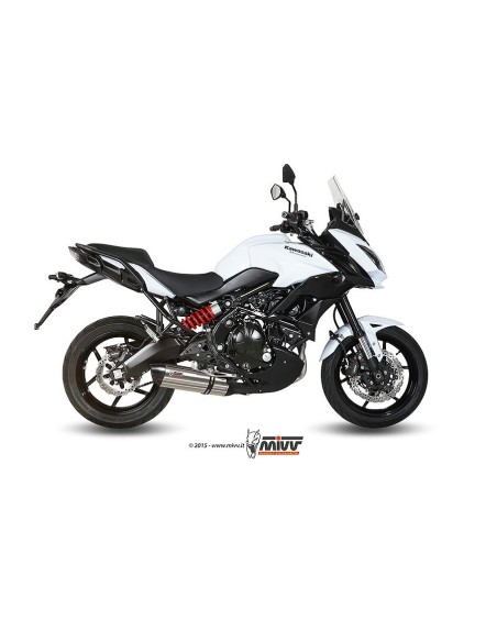 escape completo mivv 2x1 suono st steel con tapa carbono kawasaki versys 650 2015 22