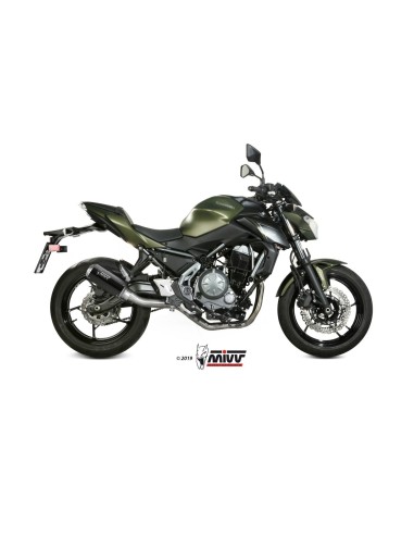 escape completo mivv 2x1 mk3 carbono kawasaki ninja 650 z650 2017 23 k 044 sm3c