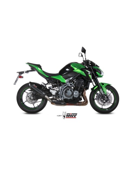 silencioso mivv suono acero negro carbon kawasaki z900 2017 19 z900 a2 2017 26 k 045 l9