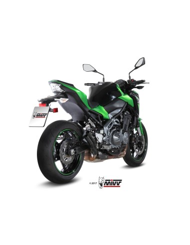 silencioso mivv double gun black kawasaki z900 2017 19 z900 a2 2017 26 k 045 ldgb
