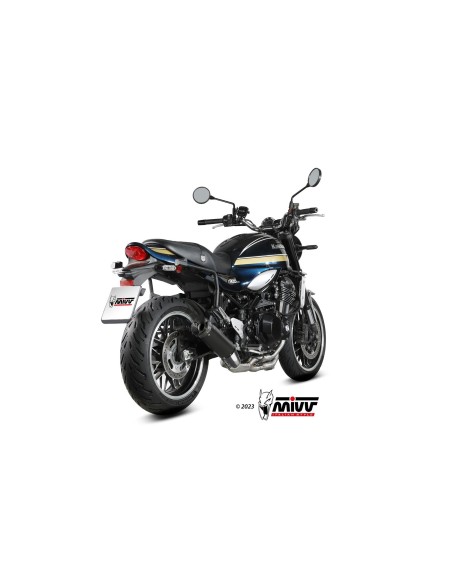 silencioso mivv hr 1 black con tapa en carbono kawasaki z900 rs 2018 25 k 046 lh1bc