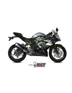silencioso mivv delta race black kawasaki ninja 125 z125 2019 24 k 048 ldrb